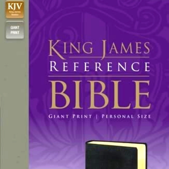 KJV, Reference Bible, Giant Print, Personal Size, Imitation Leather Black - Picture 2 of 5